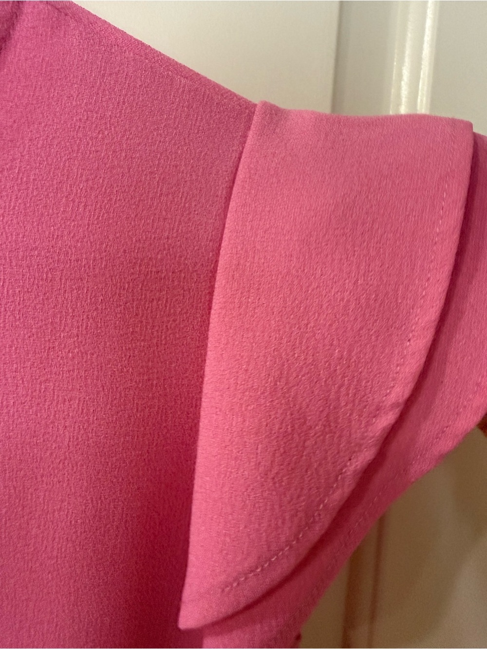 Ces Femme - Bubble Gum Pink Flutter Sleeve Blouse - Picture 4 of 6